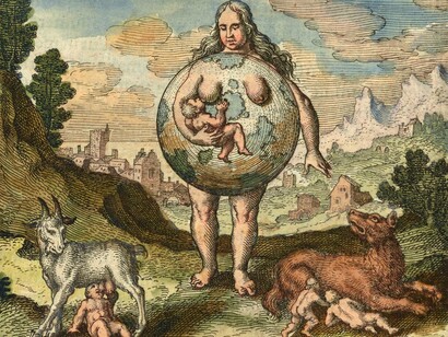 Michael Maier, Atalanta Fugiens, 1617: Emblema II. Nutrix ejus terra est