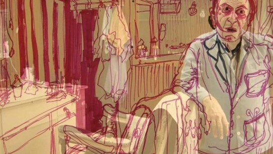 Bassam Ramlawi and Mounira Al Solh, A Painting that Lasts 05 Minutes and 57 Seconds, 2012