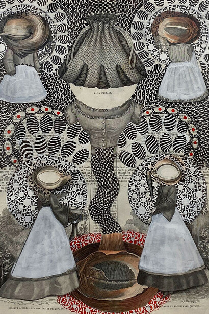 Roz Leibowitz, The watchers (detail), 2010. Courtesy of Sears-Peyton Gallery