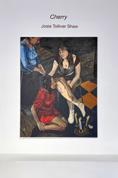 Josie Tolliver Shaw, Cherry, exhibition view. Courtesy of Susan Eley Fine Art