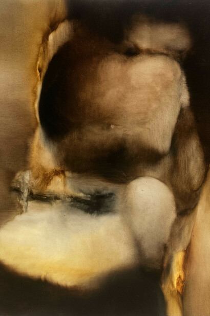 Anide, La méditation du feu (detail), 2025. Courtesy of Prima Gallery