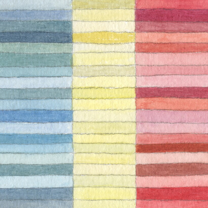 Thirds, watercolour 16 × 12 cm, Mark Weighton 2022