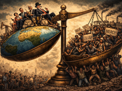 A visual reminder that inequality is not accidental, but produced and maintained