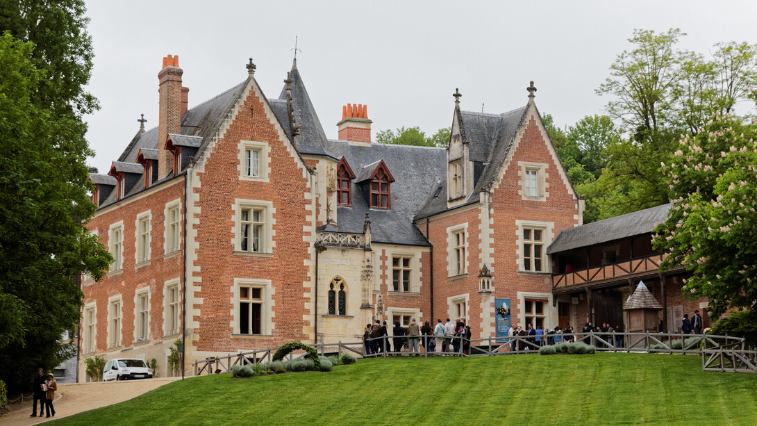 Clos Lucé (restored), the manor house where lived Leonardo at Amboise, France