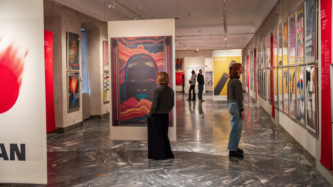 Japan modern poster, exhibition view. Courtesy of Designmuseum Danmark