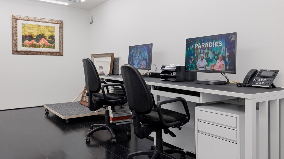 Verschiedene künstler, Open for paradise, ausstellungsansicht. Mit freundlicher genehmigung von Contemporary Fine Arts