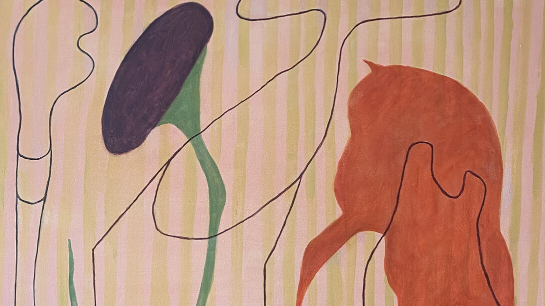 Susan Lisbin, Can you hear me X (detail), 2024. Courtesy of Susan Eley Fine Art