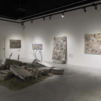 Salma Dib, Marks of return, exhibition view. Courtesy of Aisha Alabbar Gallery