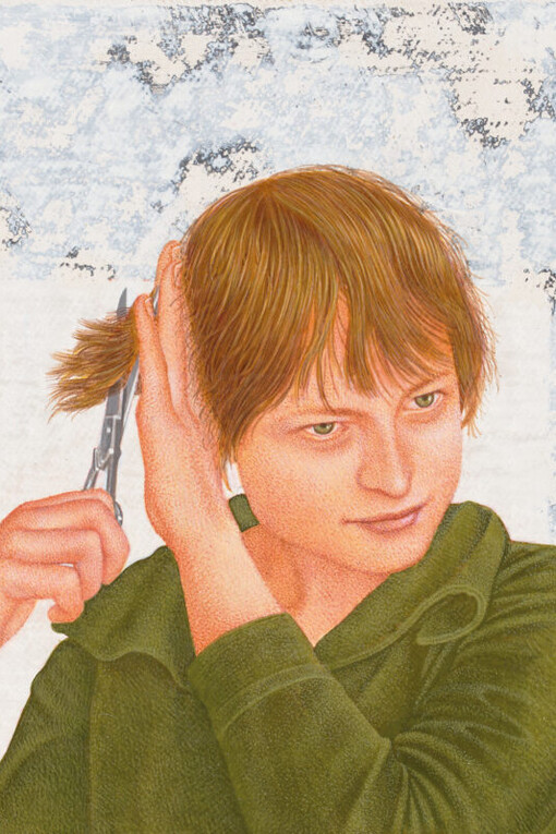 Alfredo Barsuglia, Mädchen mit schere, 2006. Courtesy of Lentos Kunstmuseum