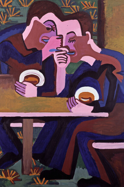 Ernst Ludwig Kirchner, Esser, 1930. Mit freundlicher genehmigung der Kunsthalle Bern