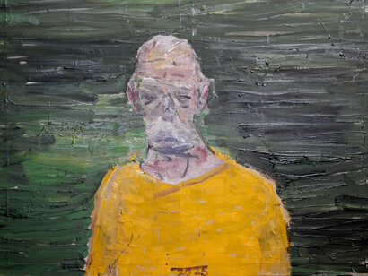 Patrick Graham, Figure in landscape, 2025. Courtesy of Hillsboro Fine Art