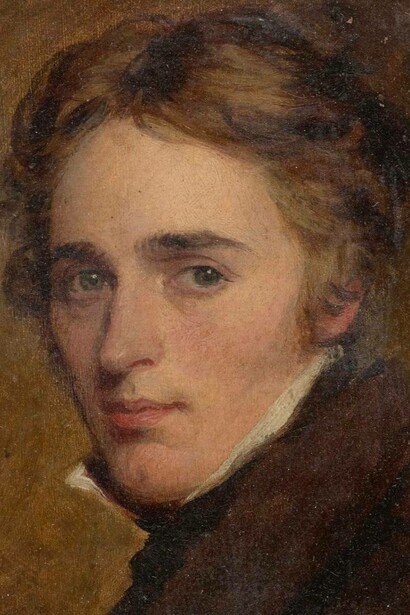 William Edward West, Ritratto di Percy Bysshe Shelley, 1822, credit: University of Virginia Libraries
