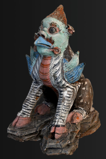 Mythical creature, Mongolia, Second Turkic Khaganate, 683–734. Mit freundlicher genehmigung des Museums Rietberg