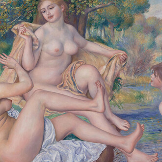 Auguste Renoir, The great bathers (detail), 1886–87. Courtesy of Morgan Library & Museum
