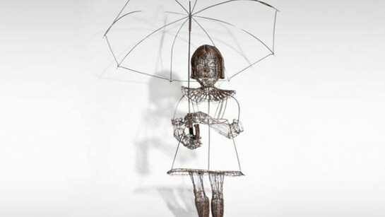 Roberto Fanari, Domenica mattina, 2010, filo di ferro cotto