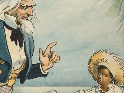 Udo Kepleer, Encouraging the child (detalle), Revista Puck, enero de 1902