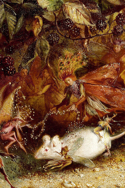 John Anster Fitzgerald, La persecución del ratón blanco (c. 1870, detalle)