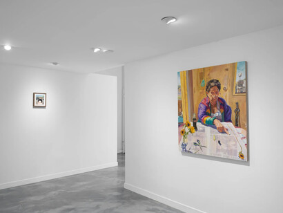 Elmer Guevara, Yesterday like today / Ayer cómo hoy, exhibition view. Courtesy of Charlie James Gallery