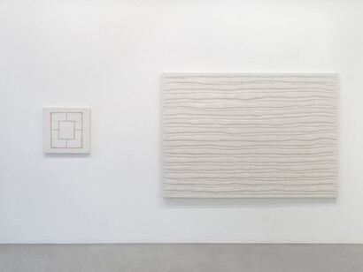 Jean Degottex and Sidival Fila, A minima, exhibition view. Courtesy of the Kamel Mennour Gallery