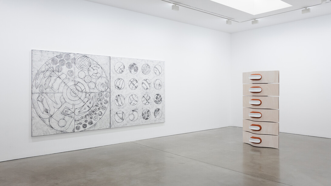 Verschiedene künstler, Rotation, ausstellungsansicht. Mit freundlicher genehmigung der Galerie Thomas Schulte