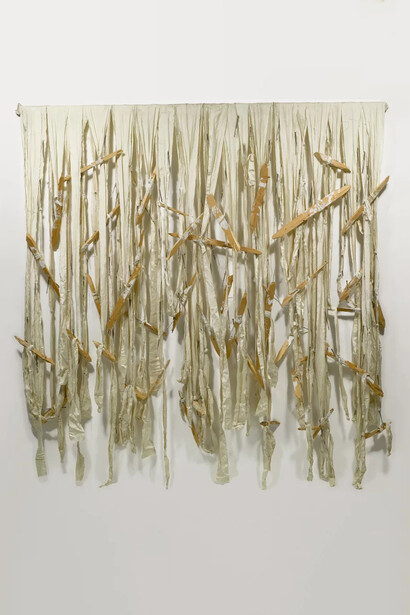 Günther Uecker, Verletzungen – Verbindungen (detail), 1982. Courtesy of Arp Museum