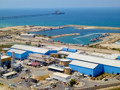 The Ashkelon desalination plant delivers 330,000 m³ of fresh water per day, achieving one of the lowest production costs worldwide, Israel