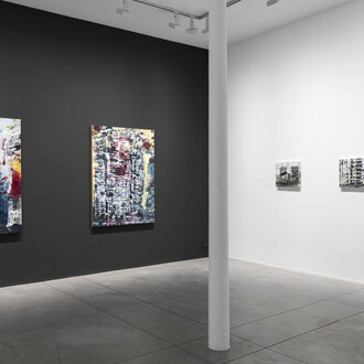 Philippe Cognée, Éclats, vue d'exposition. Avec l'aimable autorisation de Templon