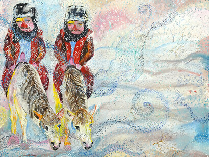 Haniko Zahra, The riders (detail). Courtesy of Good Mother Gallery