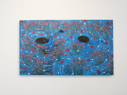 Zandile Tshabalala, Don’t let me fall, exhibition view. Courtesy of Galerie Nagel Draxler