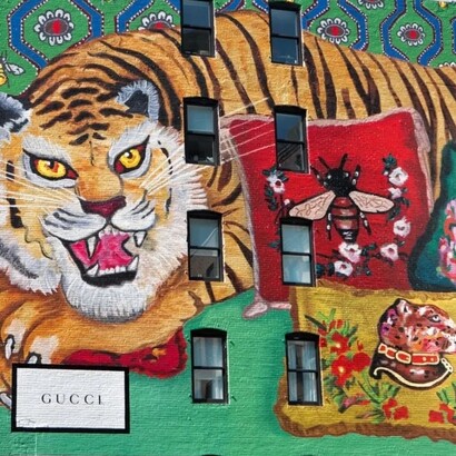 Murales della "Gucci Art Wall", 2018, New York, USA