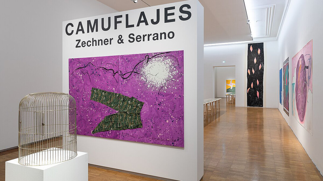 Johanes Zechner and Pedro Serrano, Camuflajes, exhibition view. Courtesy of Neue Galerie Graz