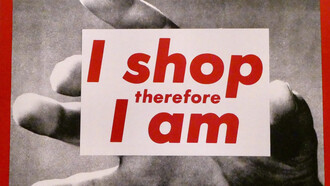 Barbara Kruger, “I Shop Therefore I Am” (1987, detalle)
