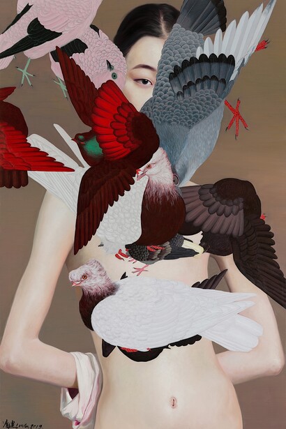 Ling Jian, Flying gown, 2019. Courtesy of Eli Klein Gallery