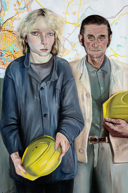 Norbert Wagenbrett, Construction workers, 1984. Mit freundlicher genehmigung des Dom Museums Wien