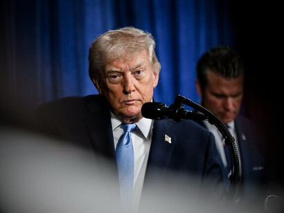 President Donald Trump delivers remarks at a press conference at Mar-a-Lago in Palm Beach, Florida, following Operation Absolute Resolve in Venezuela leading to the capture of Venezuelan President Nicolas Maduro