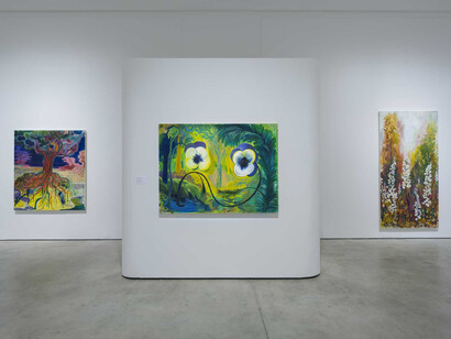 Shara Hughes, Inside outside, exhibition view. Courtesy of Norton Museum of Art