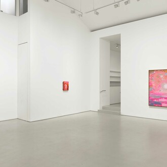 Tursic & Mille, Lavis en rose, exhibition view. Courtesy of Galerie Max Hetzler