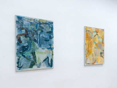 Joe Warrior-Walker, Ley lands, exhibition view. Courtesy of Massey Klein Gallery