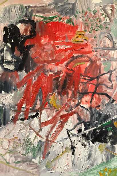 Sam Scott, Hearts on fire (detail). Courtesy of William Havu Gallery