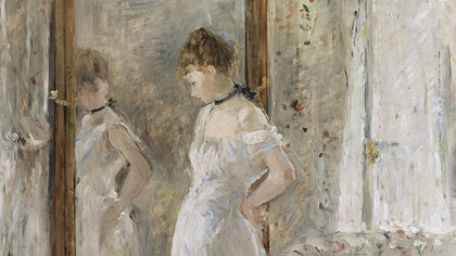 Berthe Morisot, La Psyché (The Psyché Mirror), 1876 (detalle)