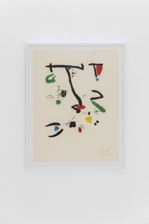 Joan Miró, Solo presentation, exhibition view. Courtesy of Alzueta Gallery