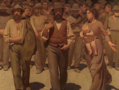 Giuseppe Pellizza da Volpedo, Il quarto stato (dettaglio), 1898-1901. Per gentile concessione di METS