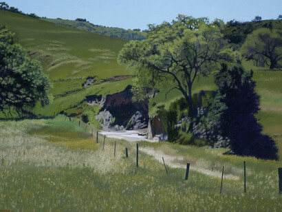 Bruce Everett, Cuaslui creek, 2025. Courtesy of Billis/Williams Gallery