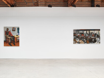 Okey Ofomata, You should get some sleep, exhibition view. Courtesy of Anthony Gallery