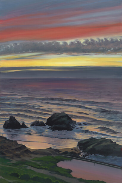 Eileen David, Winter tide pools (detail), 2024. Courtesy of LewAllen Galleries