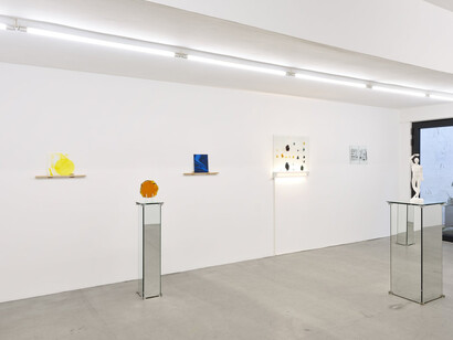 Geoffrey de Beer and Karina Beumer, Open for new challenges pt. 2. Fit before fifty, exhibition view. Courtesy of Base-Alpha Gallery