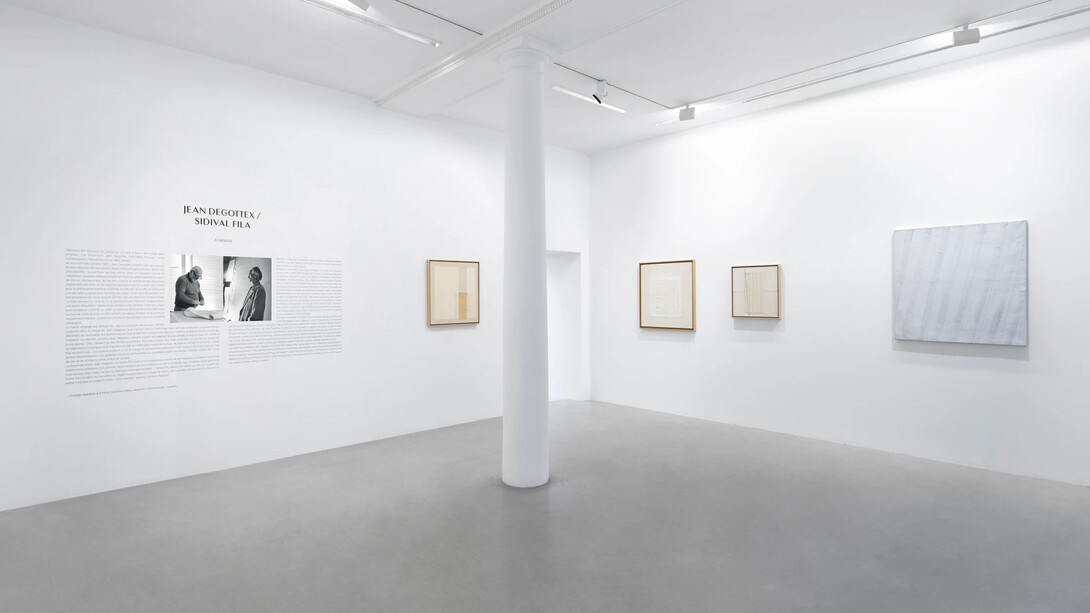 Jean Degottex and Sidival Fila, A minima, exhibition view. Courtesy of the Kamel Mennour Gallery
