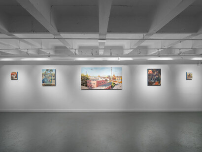 Elmer Guevara, Yesterday like today / Ayer cómo hoy, exhibition view. Courtesy of Charlie James Gallery