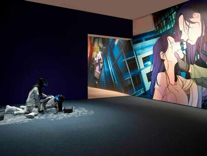 Ayoung Kim, Delivery dancer, exhibition view. Courtesy of MoMA PS1