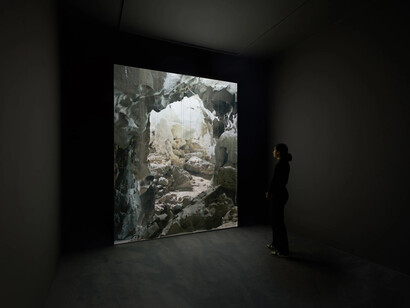 Noémie Goudal, And yet it still moves, exhibition view. Courtesy of Edel Assanti